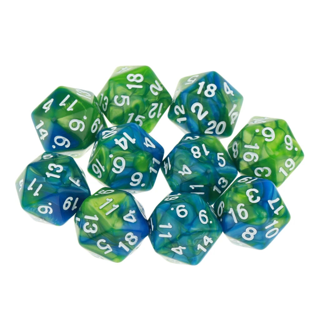 D20 Green Purple