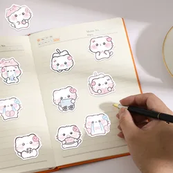 Pegatinas de gatos rosas para manualidades infantiles