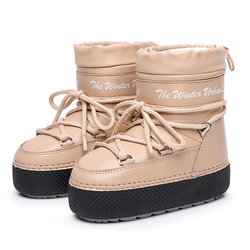Botas de nieve para niños con suela antideslizante y cálido forro polar - imagen 2