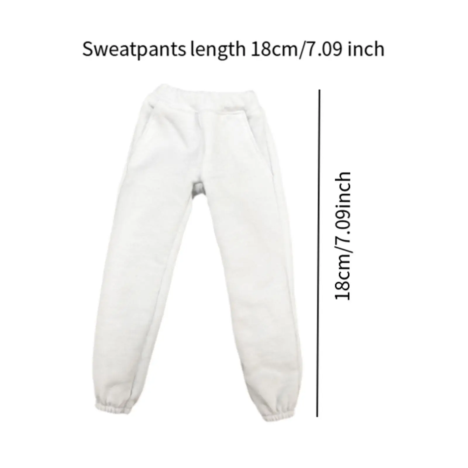 1:6 Scale Running Pants Mini Long Pants for 12'' Male Dolls Doll Figure