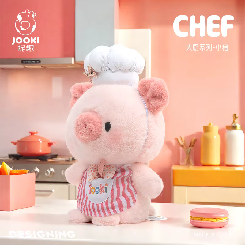 Peluche de cerdo chef – Almohada suave para dormir niñas - imagen 5