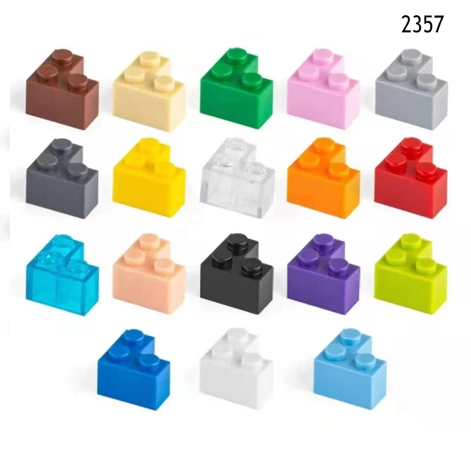 15 Uds DIY bloques de construcción figuras gruesas ladrillos 1 + 2 puntos tamaño creativo educativo Compatible con 2357 juguetes de plástico para niños