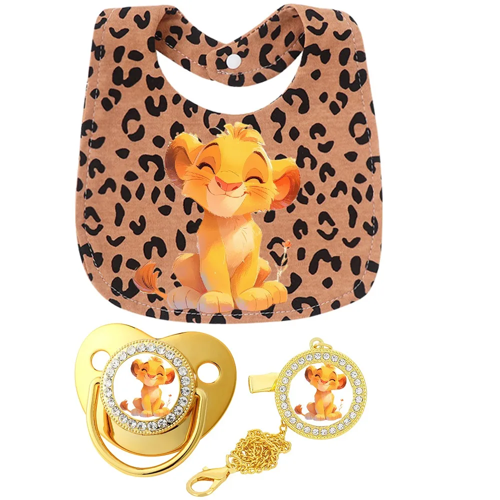 Juego de 3 piezas de Baberos para bebé, ropa para eructar, toallas de saliva para recién nacidos de dibujos animados, chupetes para bebé/soporte para chupetes para niñas y niños - imagen 5