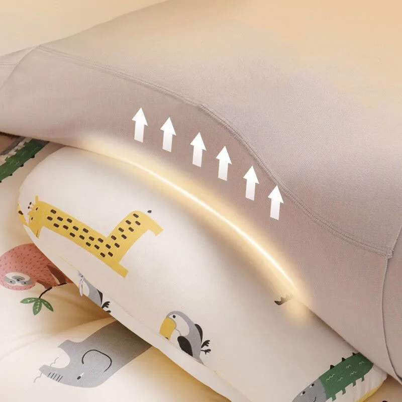 Almohada de soporte de cintura en forma de U ajustable para mujeres embarazadas, patrón de dibujos animados, almohada de embarazo para dormir de lado, cojín especial de maternidad - imagen 5