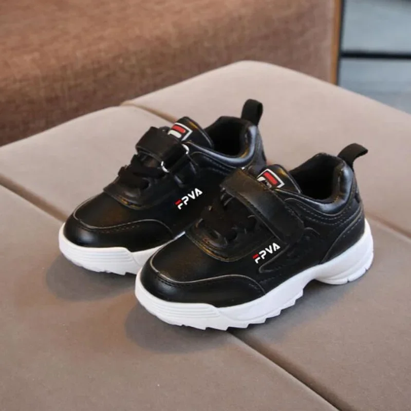 Zapatillas deportivas de cuero para bebés y niños pequeños - imagen 5