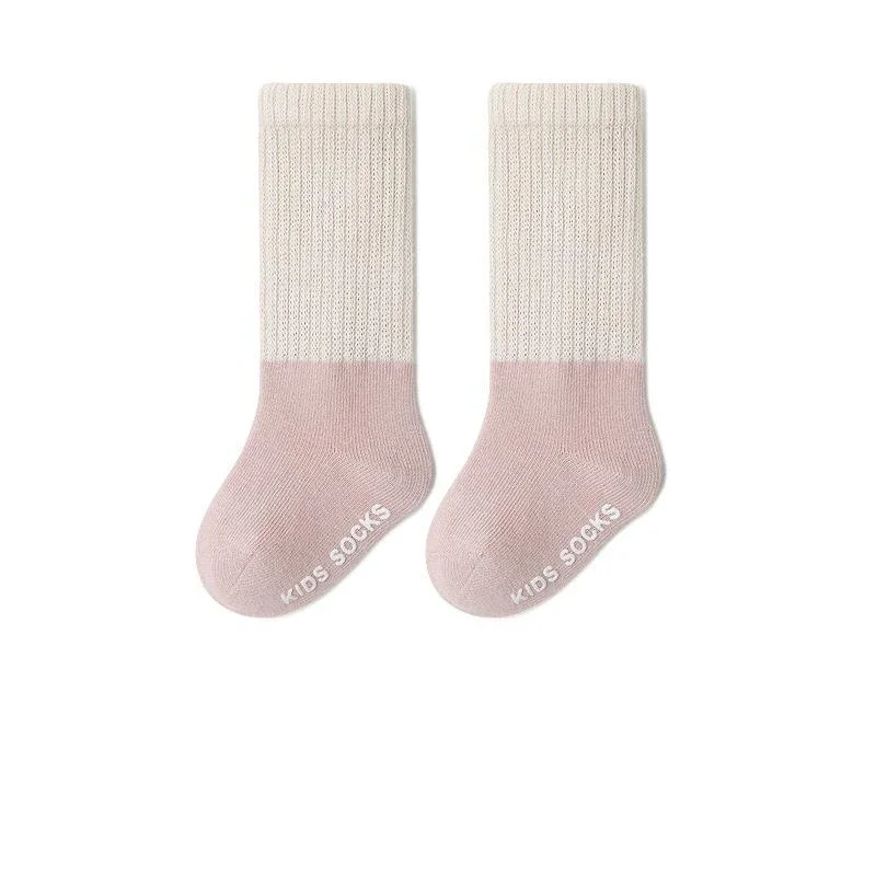 Calcetines de algodón peinado para bebé, calcetín informal coreano de Color sólido a media pantorrilla, calcetín cálido de moda de algodón suave para niños pequeños de 0 a 3 años - imagen 5