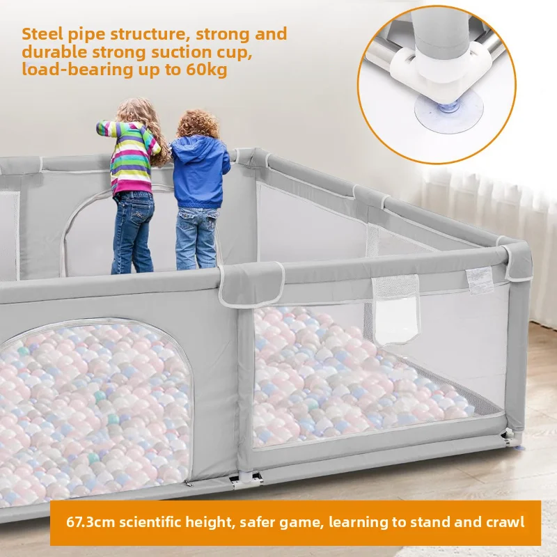 Valla de juego para niños, valla protectora para bebés, interior, hogar, valla de seguridad para niños pequeños - imagen 5