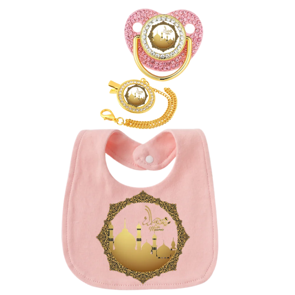 Baberos de tela de cázo musulmán, Baberos ajustables de algodón suave, Baberos de alimentación para recién nacidos en forma de U, toallas para saliva de bebé, suministros de alimentación de bebé - imagen 5