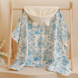 Toalla de baño bebé con capucha suave algodón invierno recién nacido