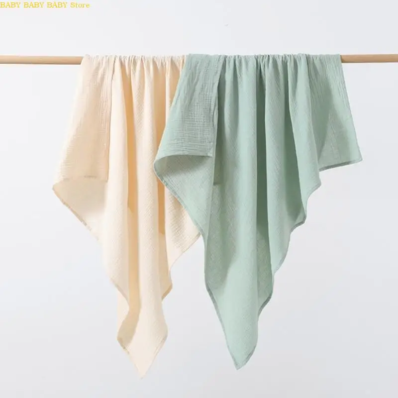 Q81A 2pcs Toallas baño bebé transpirables Mantas algodón - imagen 3