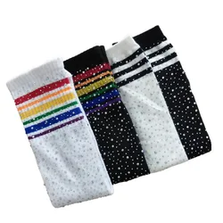 Calcetines de punto de rombos para niños – Algodón transpirable