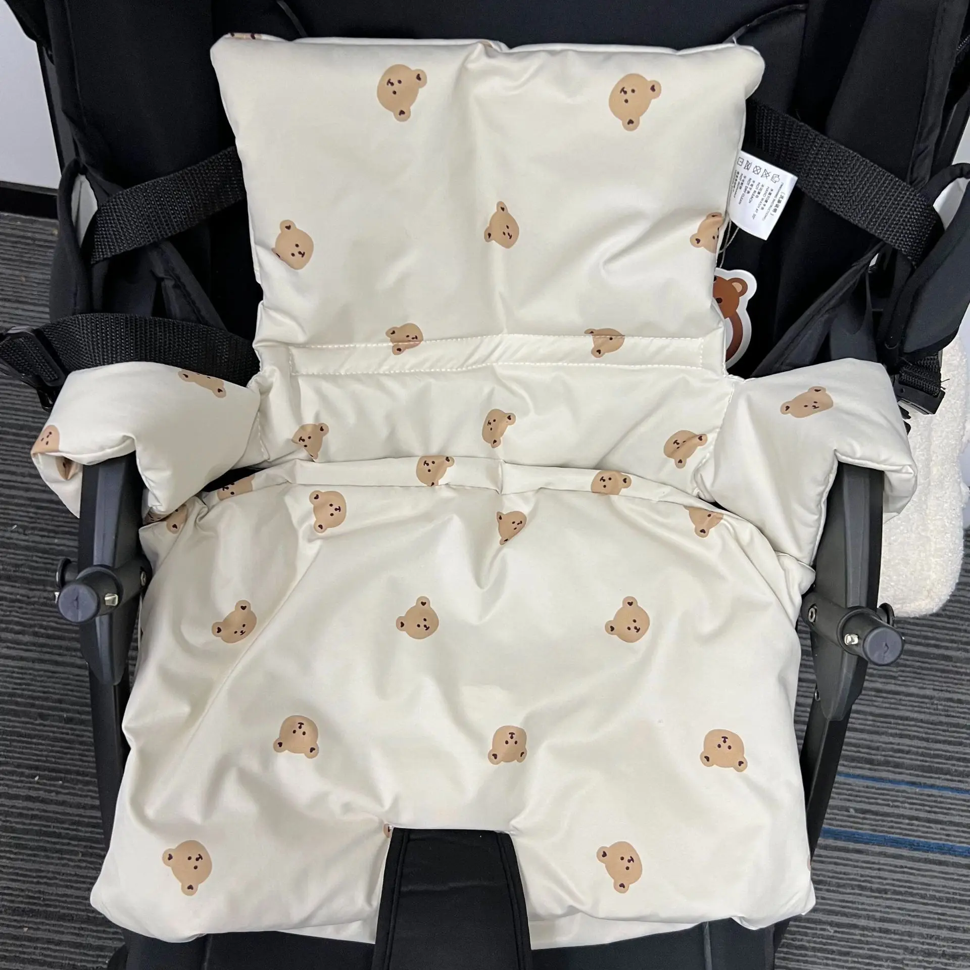 Cojín para silla de comedor de bebé antideslizante de algodón - imagen 5