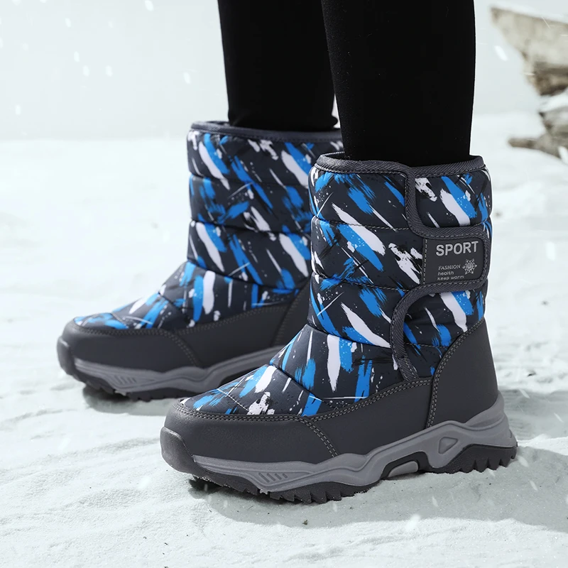 Botas de nieve para niña con forro polar y suela antideslizante - imagen 2