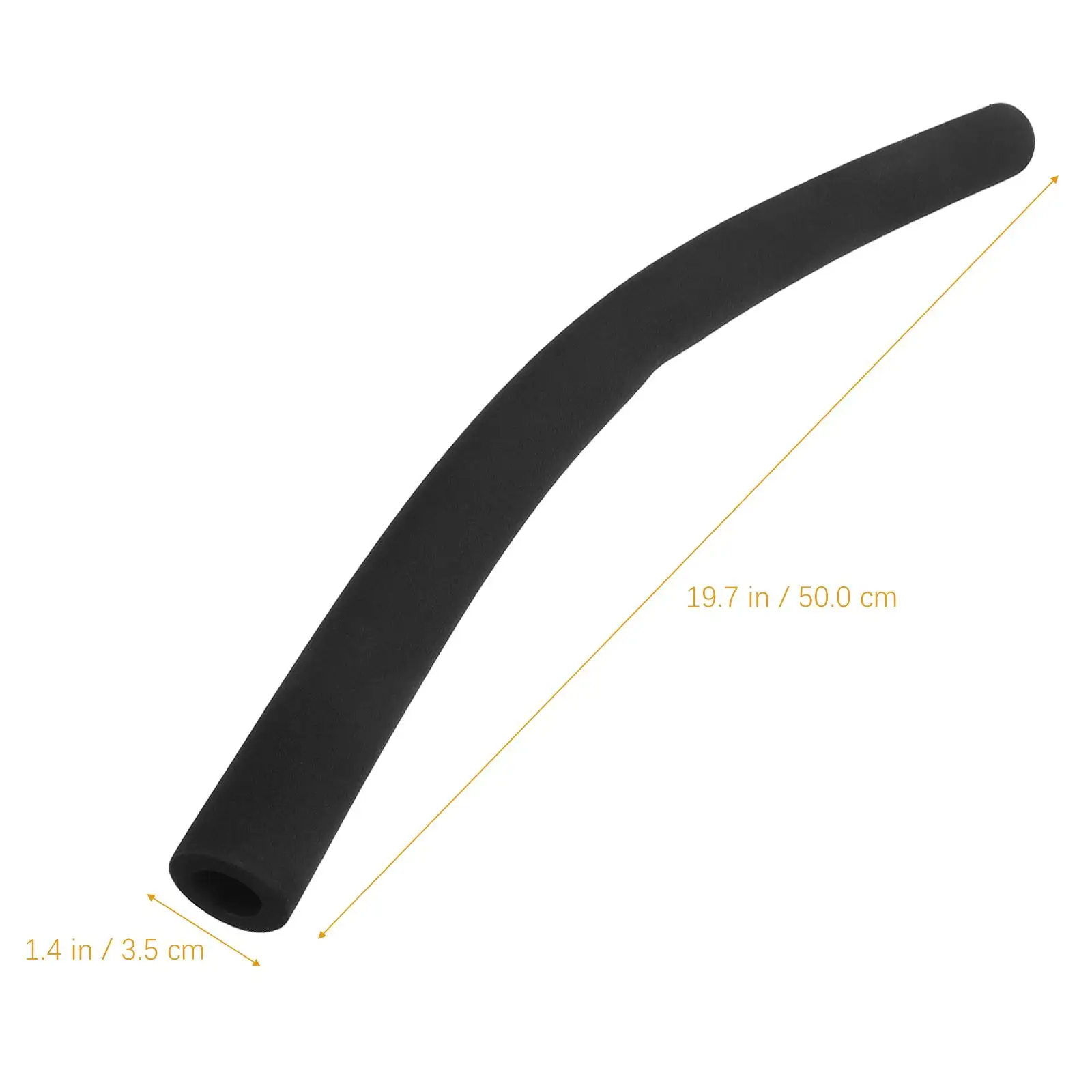 Cubierta de mango de cochecito de bebé, Material de esponja, funda de agarre para reposabrazos de cochecito, reemplazo Universal de espuma negra, 2 uds. - imagen 4