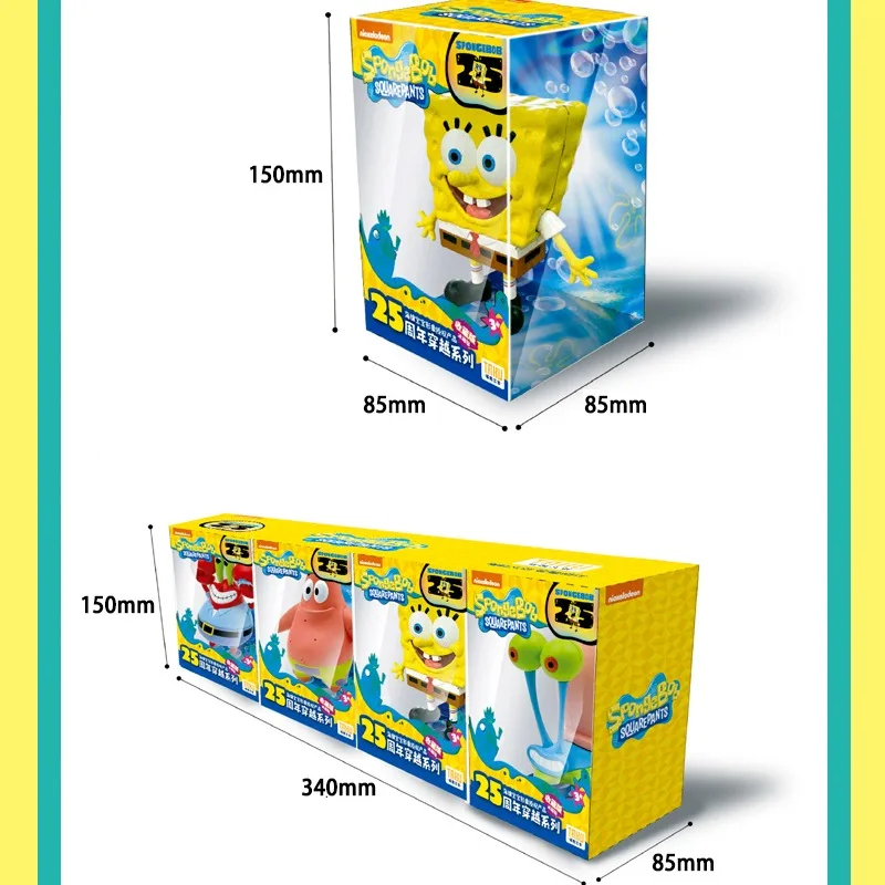 Bob Esponja SuqarePants 25 ° aniversario Crossing Series refrigerador imán juguete figuras de acción adornos colección regalos para niños - imagen 3