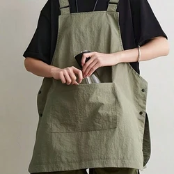 Delantal japonés impermeable para peluquero al aire libre, cafetería, ropa de trabajo para Catering, ropa de trabajo de cocina para el hogar Unisex