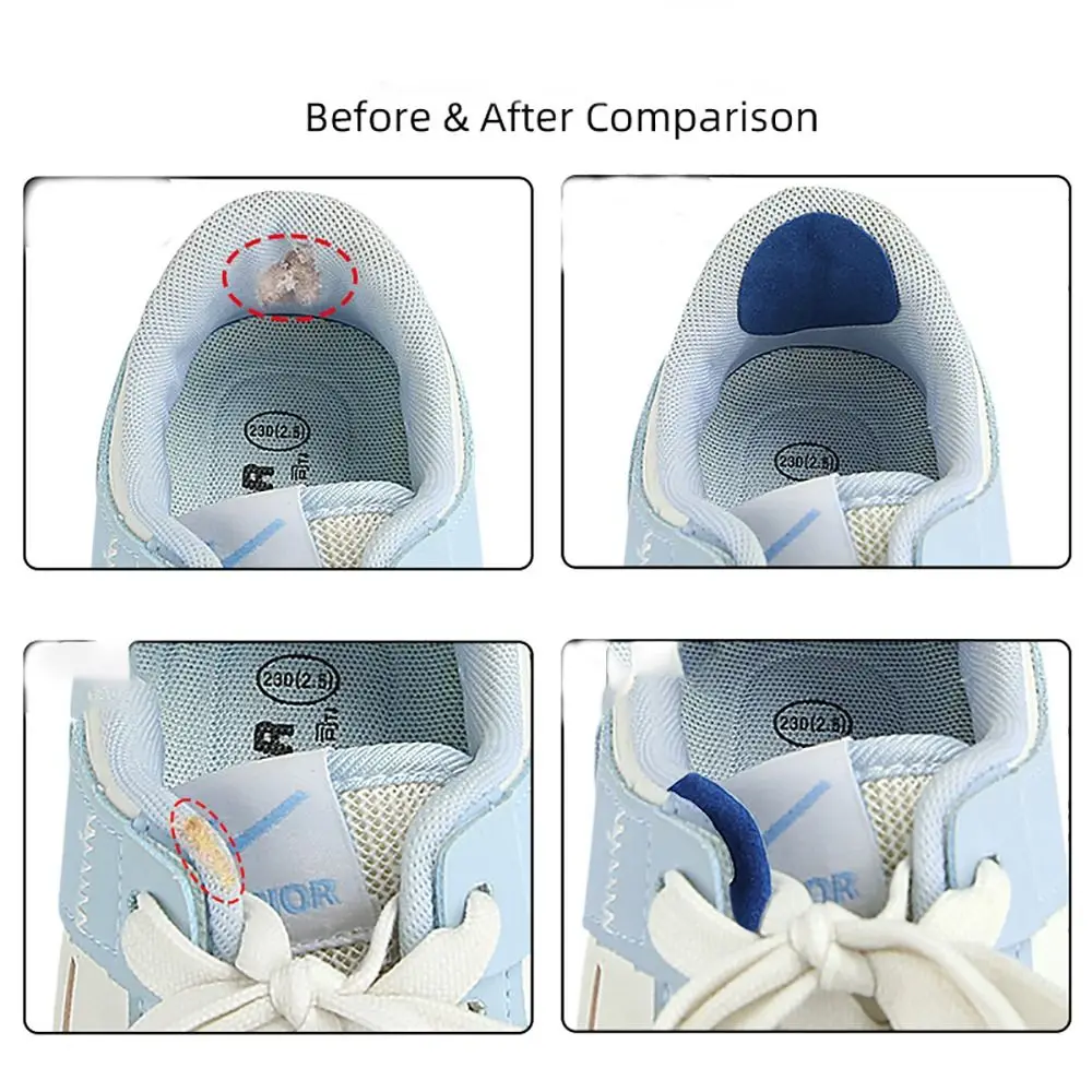 Parche de reparación de zapatos autoadhesivo de repuesto, almohadillas de reparación de zapatillas universales de cuero de microfibra, duraderas, 6 uds. - imagen 4