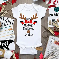 Body Primera Navidad Bebé - Manga Corta Festivo