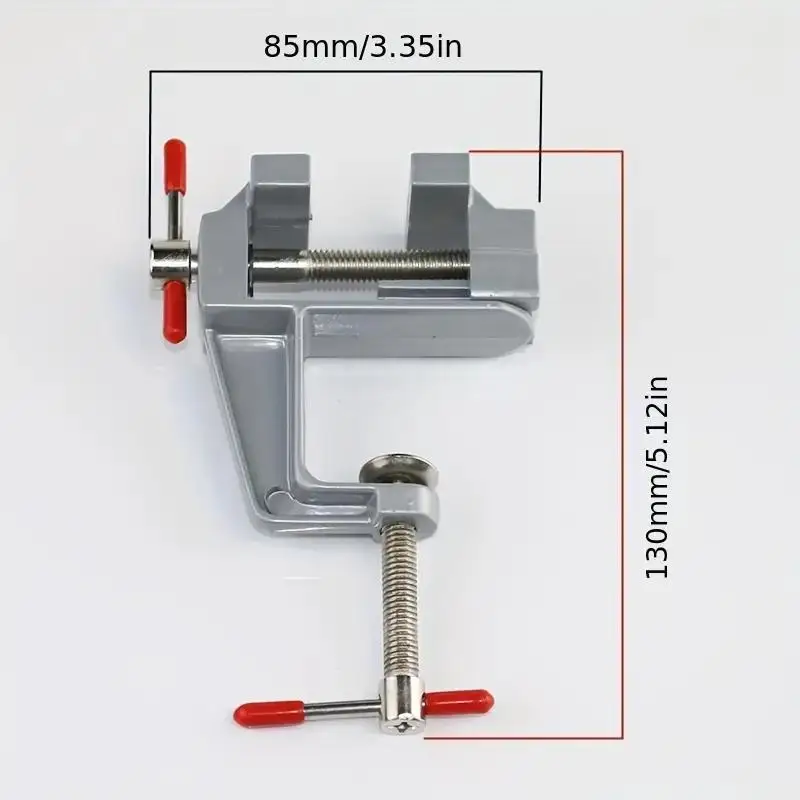 Tornillo de banco mini de aluminio para manualidad - Abrazadera - imagen 5