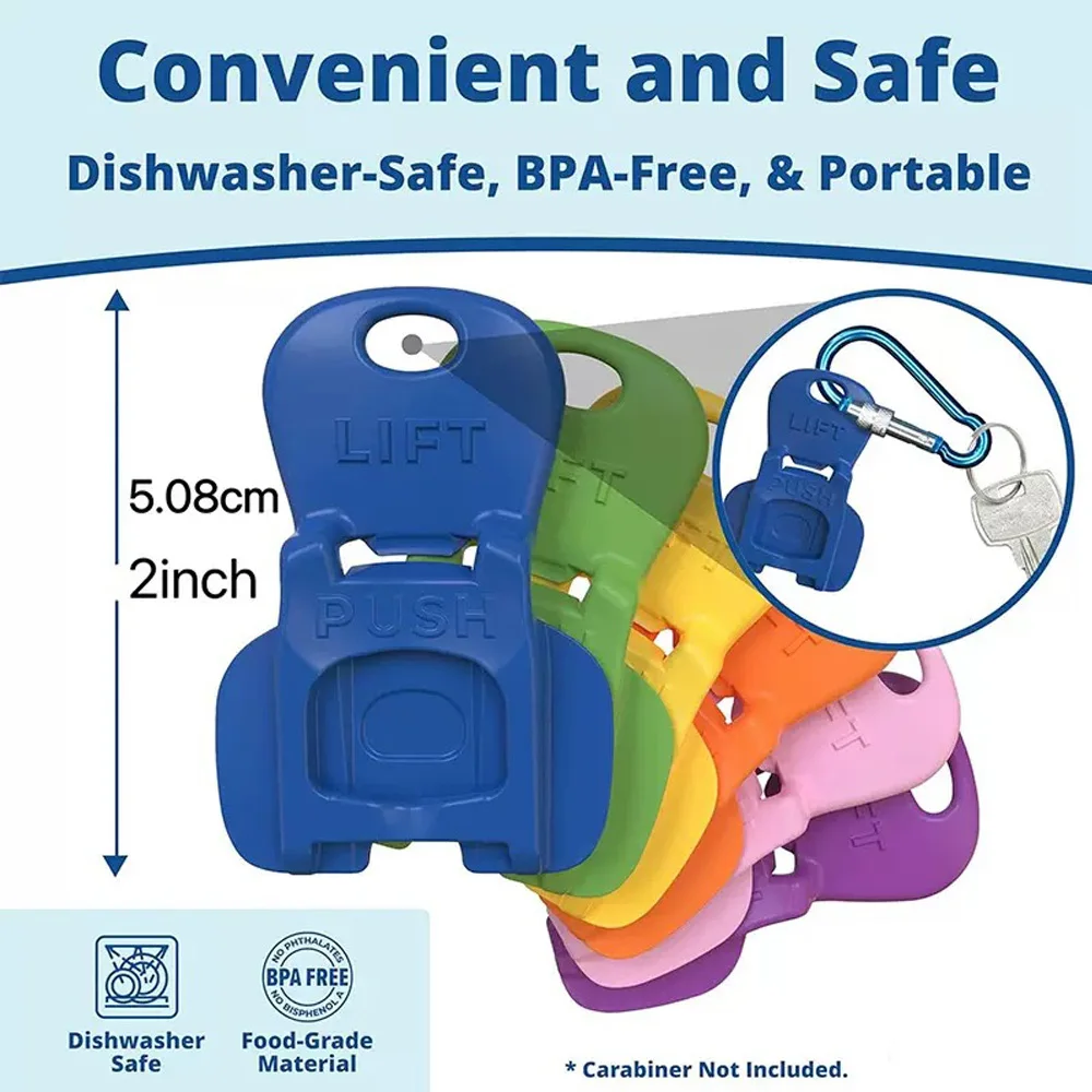 Protector de bebidas infantil multicolor con abrelatas integrado - imagen 2