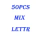 50pcs  mix letter
