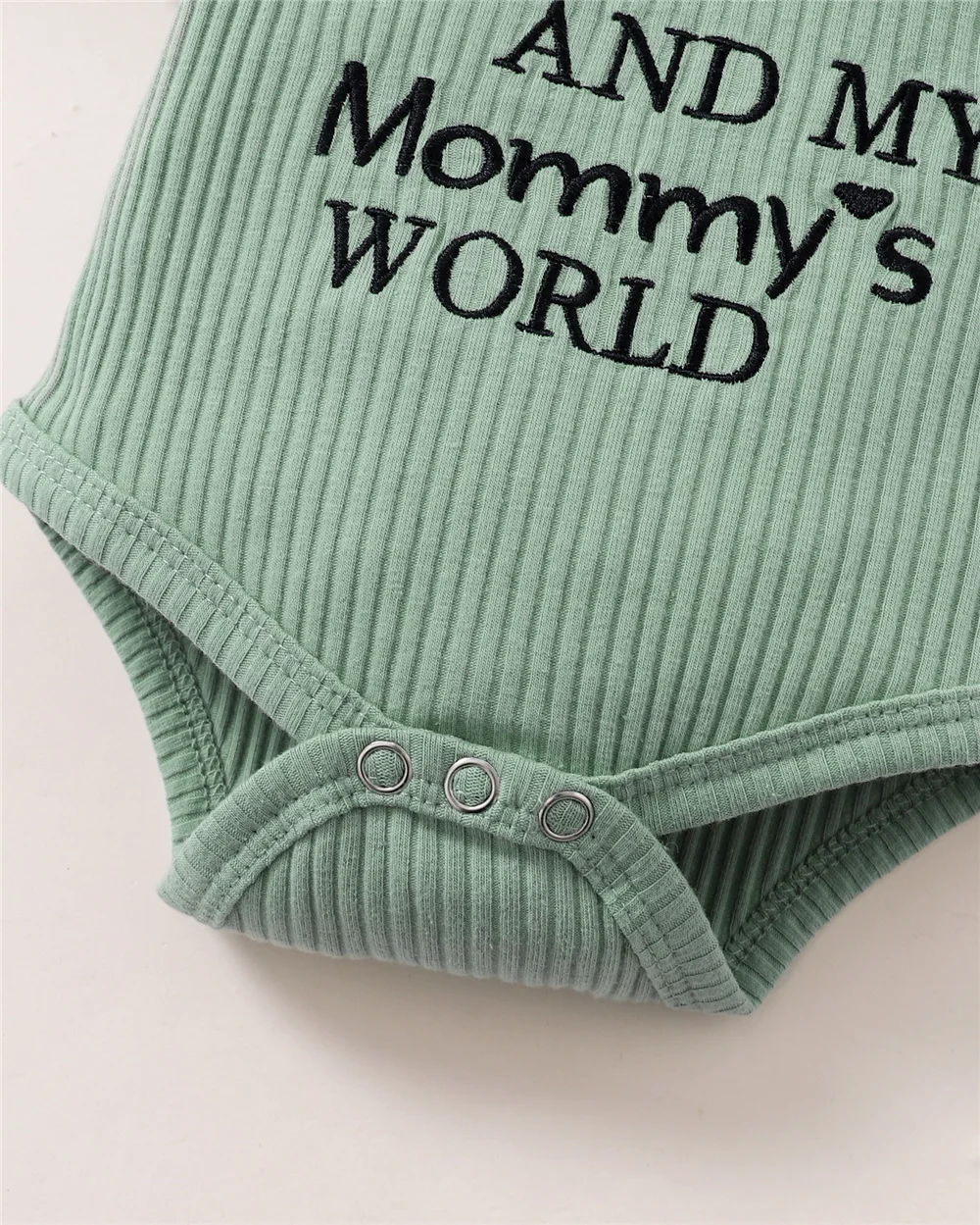 Conjunto de ropa de 3 piezas para niña recién nacida, Pelele de manga corta con letras, pantalón de flores y Diadema con lazo, atuendo encantador de verano - imagen 3