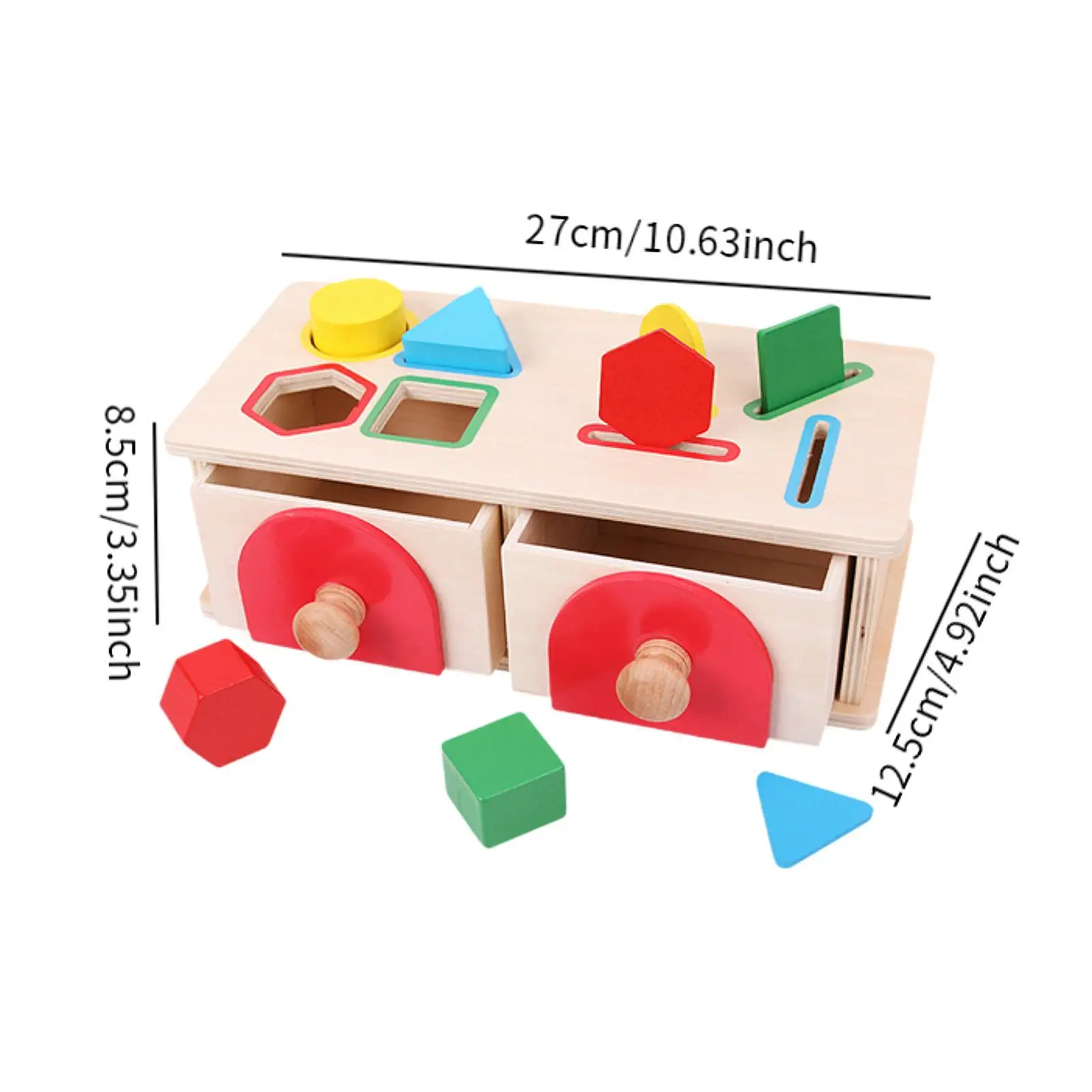 Object Permanence Box Toys Sorting Matching Toy Learning Toy , Geometric Matching Blocks Kindergarten Children Kids