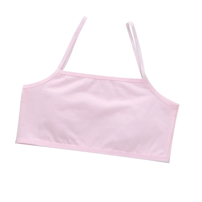 Chaleco de algodón liso sin tirantes para niñas en desarrollo - imagen 5
