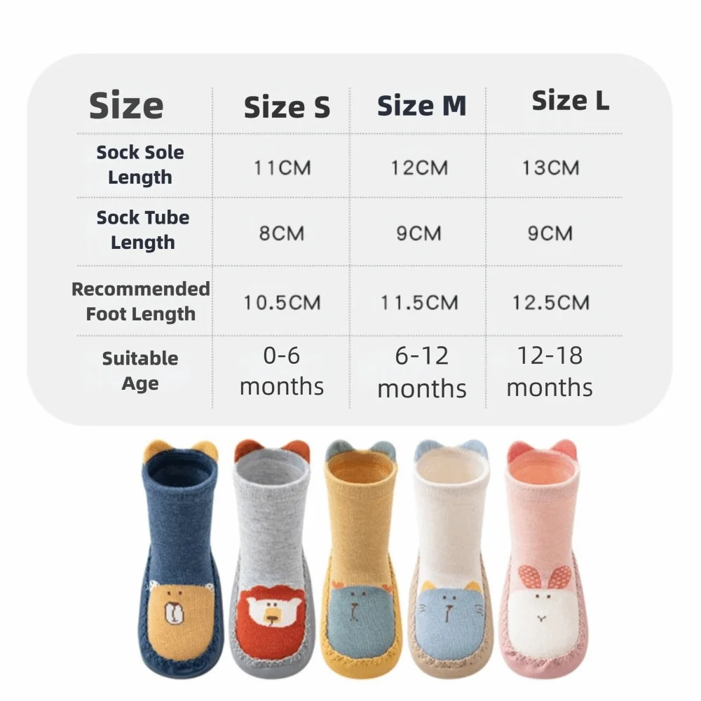 Un par de nuevos calcetines de bebé con diseño de dibujos animados, zapatillas de suela suave, zapatos de suela blanda antideslizantes, calcetines cómodos antideslizantes, ropa para niños pequeños - imagen 5