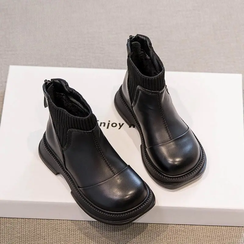 Botas de nieve infantiles antideslizantes y térmicas estilo británico - imagen 4