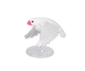 white bird fly down