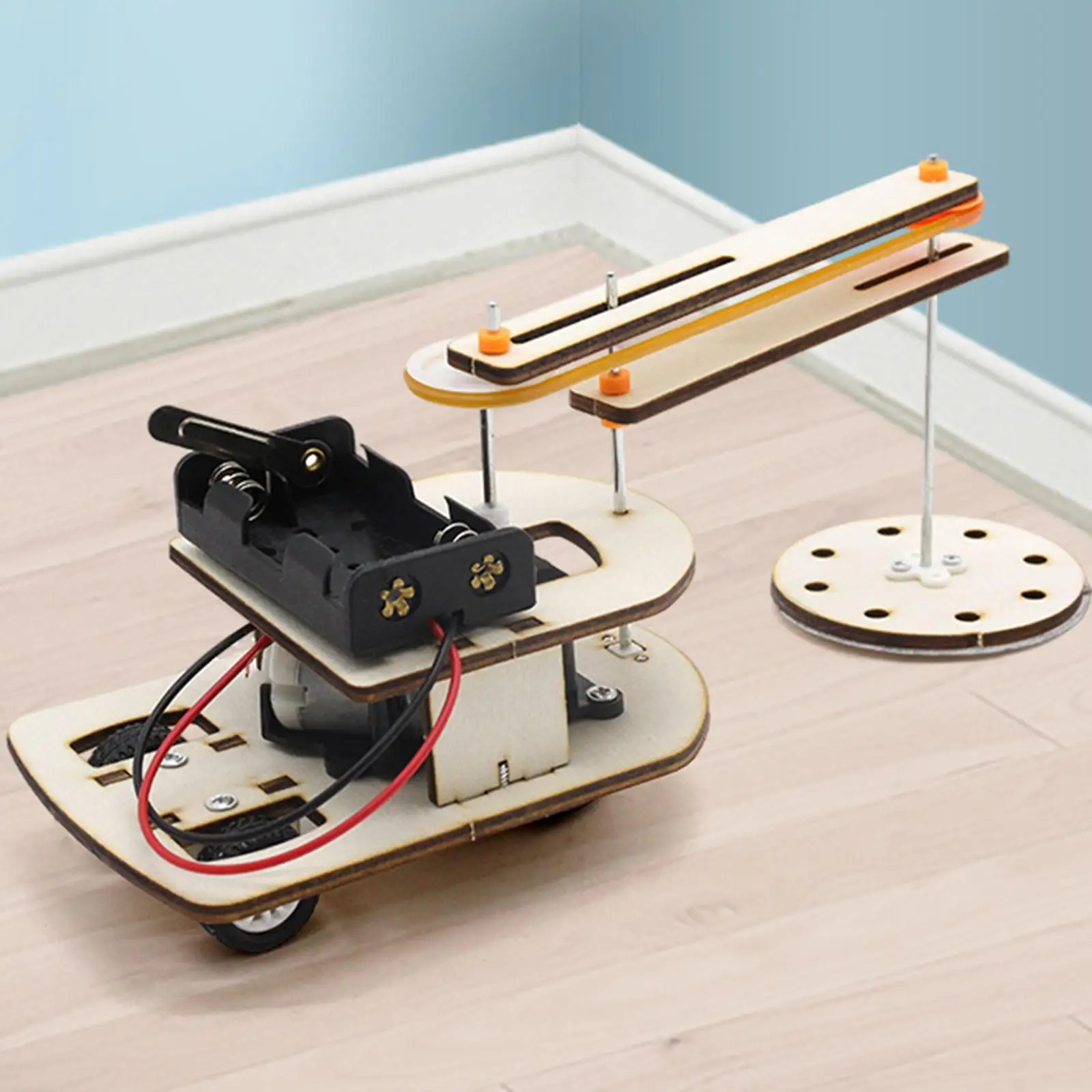 Rotating Sweeping Robot Toy Education Tool Physics Experiments Demonstrator Compact Easy Assembly Teaching Props Learning Set
