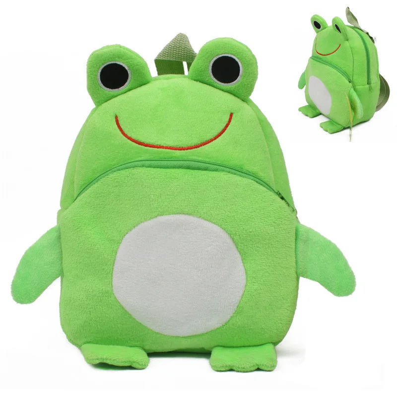 Frog-Mini mochila escolar para bebé, bolsas de carrete para niños, mochila de felpa para niños, regalo de cumpleaños y Navidad