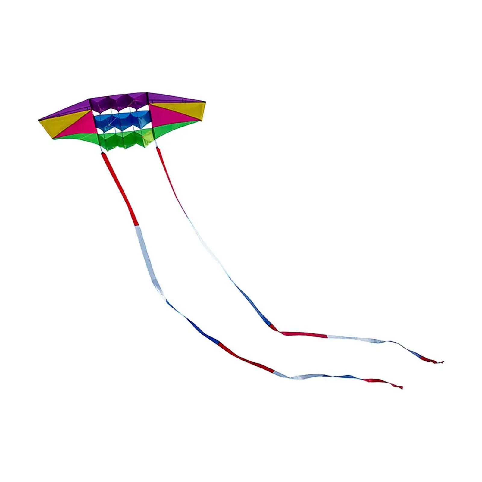 3D Radars Kite Leisure Sports 10M Tails Soft Kite for Lawn Yard Travel