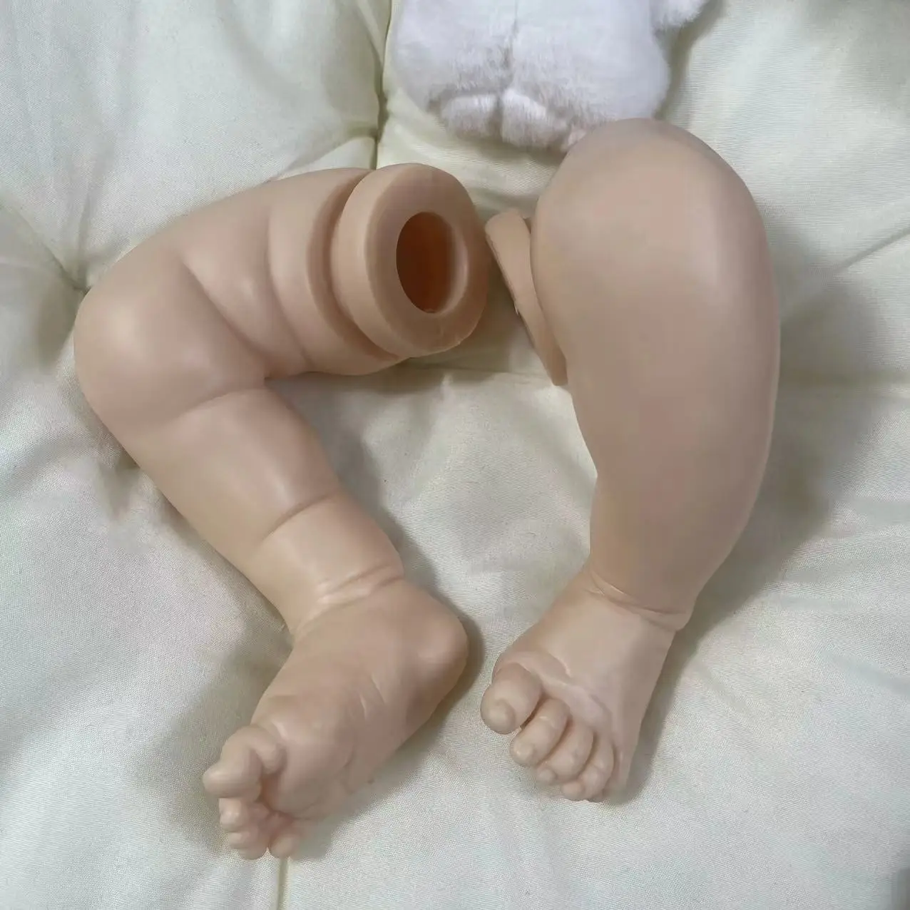 Kit de muñeco de vinilo Reborn Eric/Erica de 21 pulgadas, molde para bebé recién nacido en blanco sin pintar, piezas de muñeca con cuerpo de tela - imagen 5