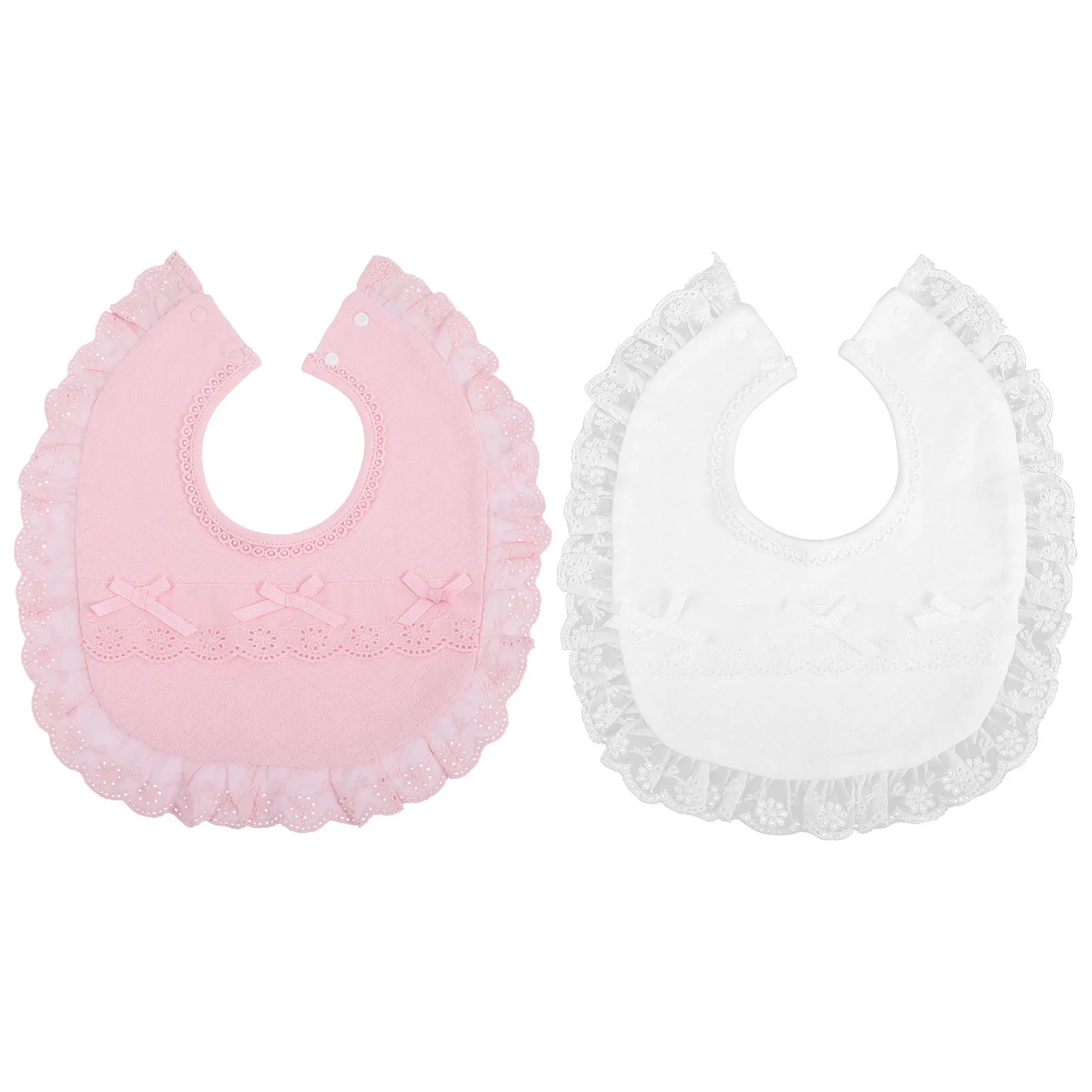 Baberos de algodón para bebé, Baberos de alimentación infantil reutilizables y suaves, ligeros y absorbentes para niños pequeños y niñas, 2 uds. - imagen 3