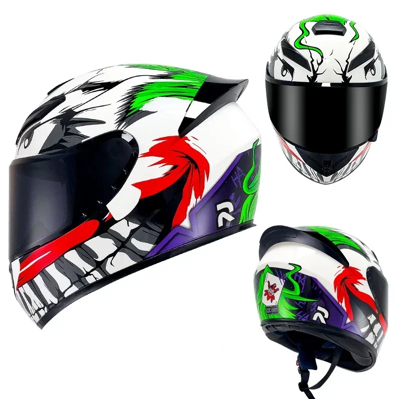 Casco protector Unisex para motocicleta, protector Modular de seguridad con tapa, doble lente, para montar al aire libre - imagen 2