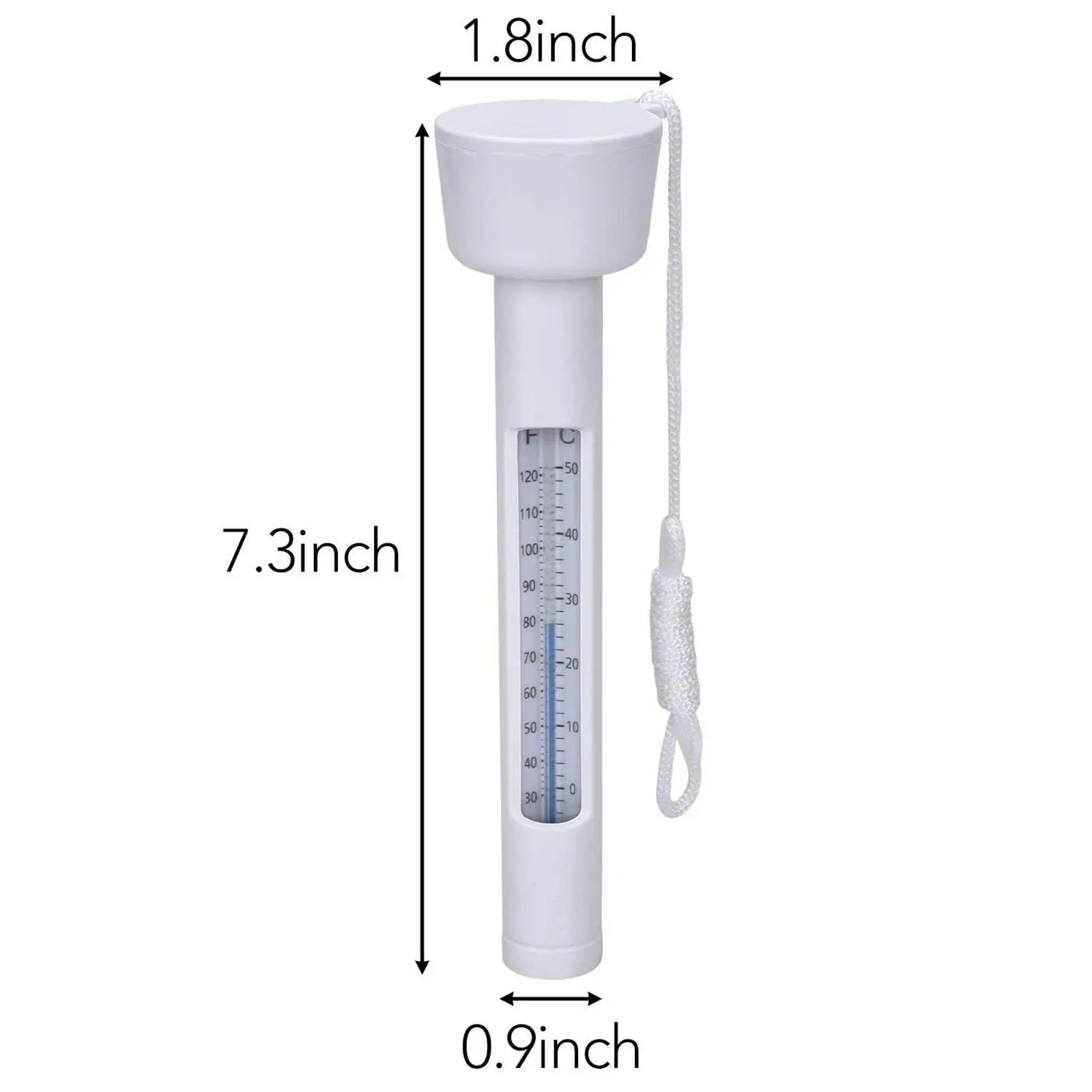 3x 2 Pcs Floating Thermometer, Shatter Resistant Swimming Pool Thermometer