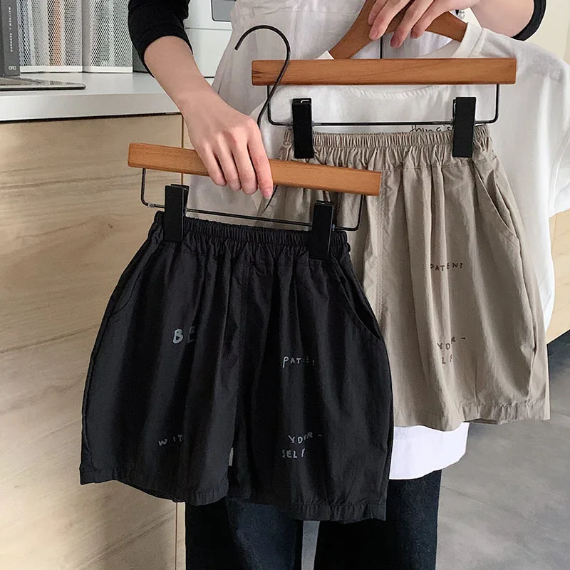 MILANCEL, nuevos pantalones cortos deportivos de verano para niños, 1-6T, pantalones cortos finos con letras para niños, pantalones casuales sueltos versión coreana para niñas - imagen 2