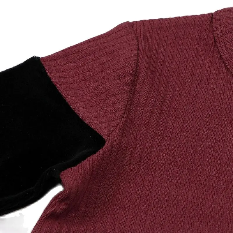 Camisón de manga larga para niñas, ropa acanalada de terciopelo, vestidos informales para niñas, ropa para niños, vestido de invierno para niños, cuello redondo - imagen 4