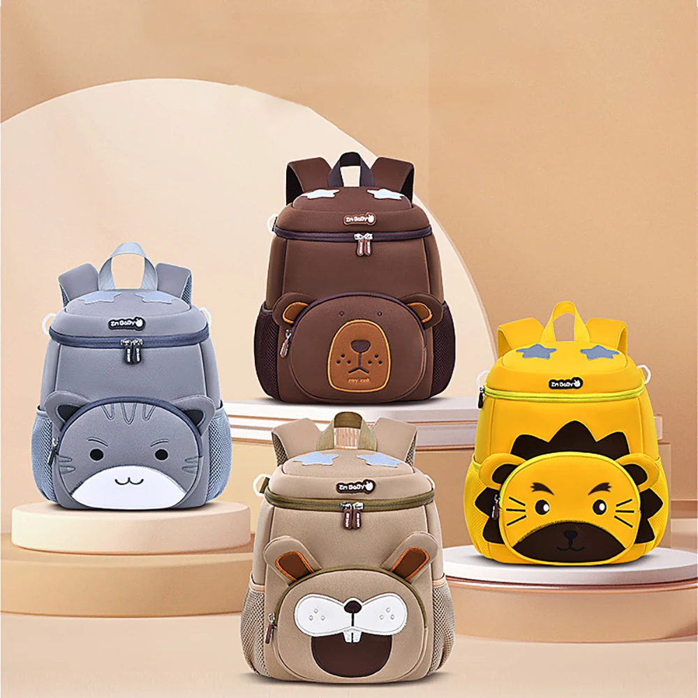 Mochila de lona acolchada para preescolar – Estampado infantil