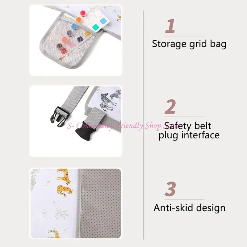 Reposapiés de avión para niños con arnés de seguridad reforzado - imagen 4