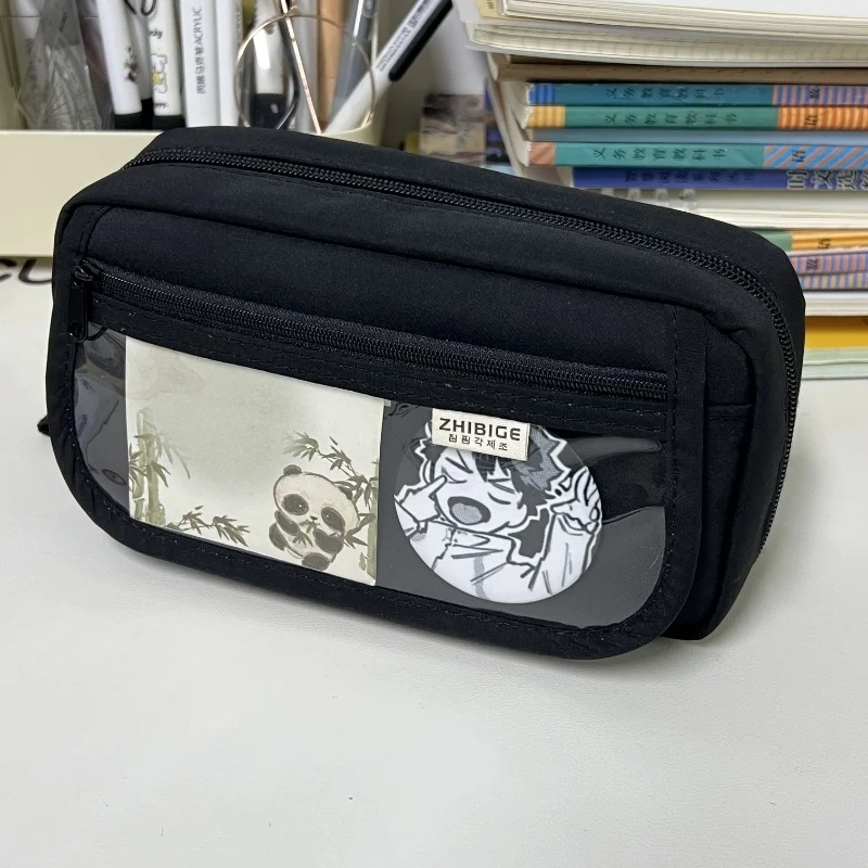 Estuche escolar infantil con 3 compartimentos – Bolsa de útiles