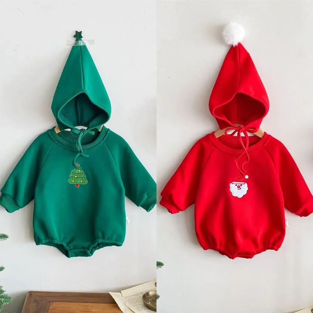 Pelele navideño bordado con sombrero para niños y niñas - imagen 4