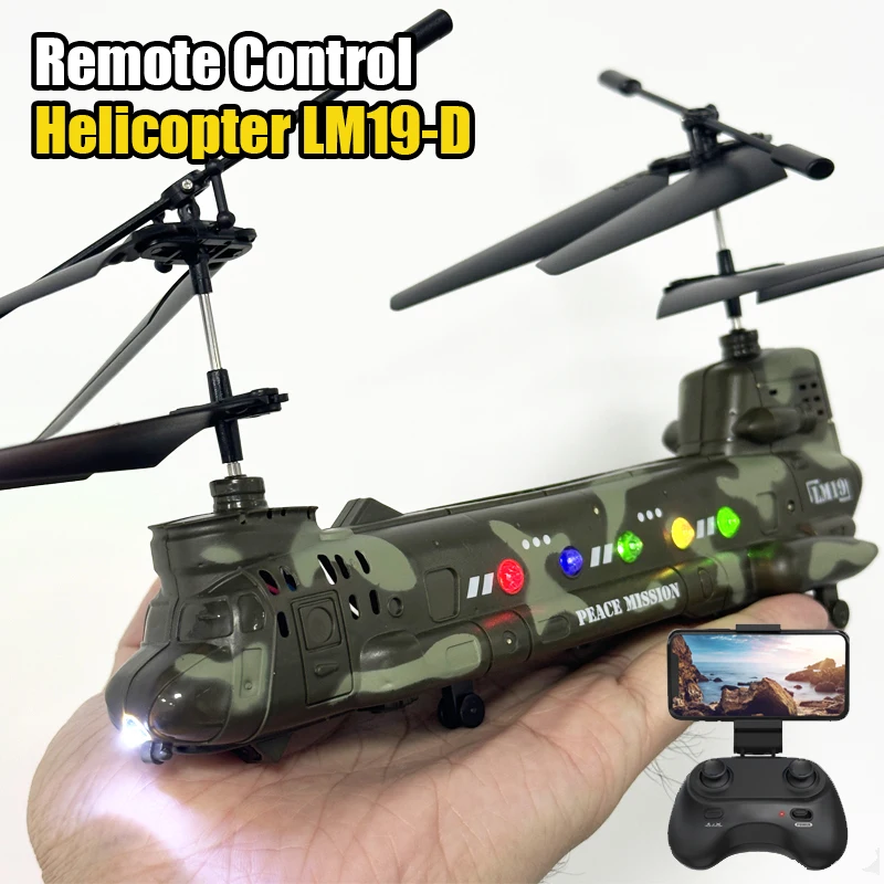 Helicóptero RC con cámara 2,4G Avión de Control remoto FPV Drones 4CH HD fotografía aérea avión juguetes para niños regalos para adultos
