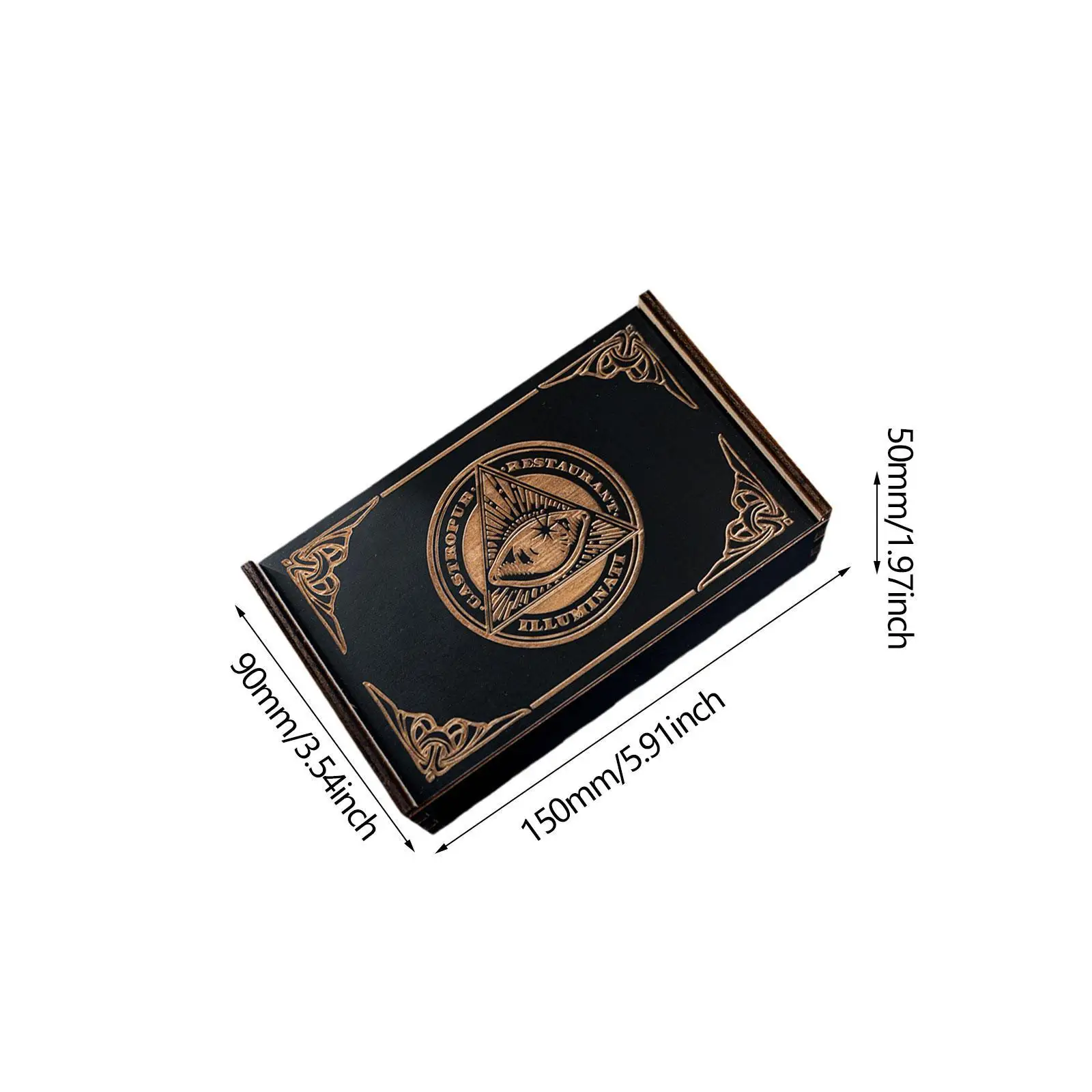 Wooden Tarot Box Card Holder Gift Collectible Decorative Game Cards Sliding Trinket Keepsake Box Card Organizer Tarot Card Case Wooden Tarot Box Card Holder Gift Collectible Decorative Game Cards Sliding Trinket Keepsake Box Card Organizer Tarot Card Case