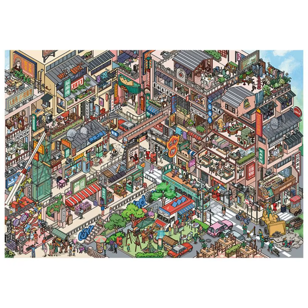 Pegatinas infantiles de paisaje – Serie callejera con cabaña - imagen 5