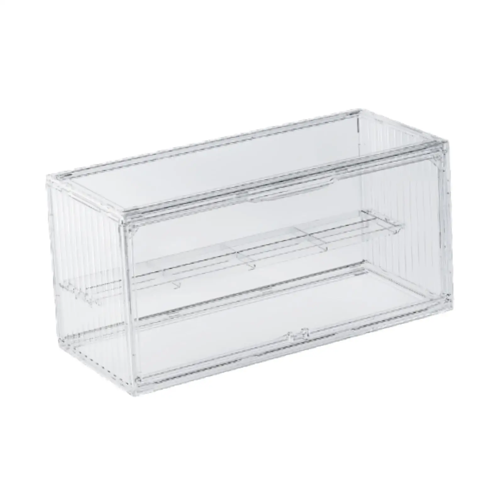 Display Cabinet Protection Box Stackable Collectibles Display Case for Toys