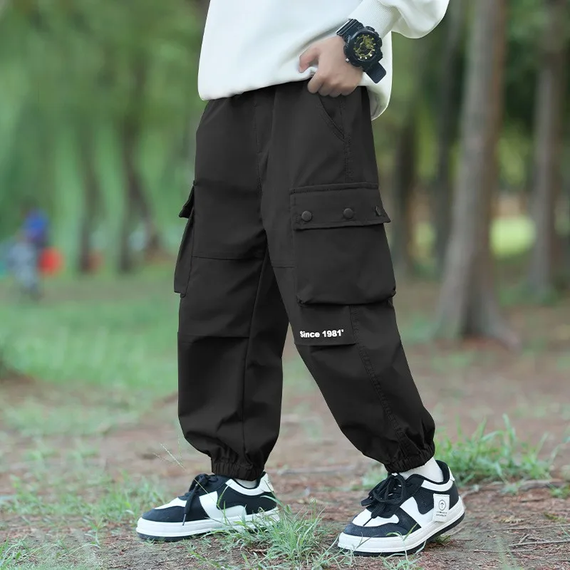Pantalones cargo impermeables para niños y adolescentes – Primavera/Otoño - imagen 3