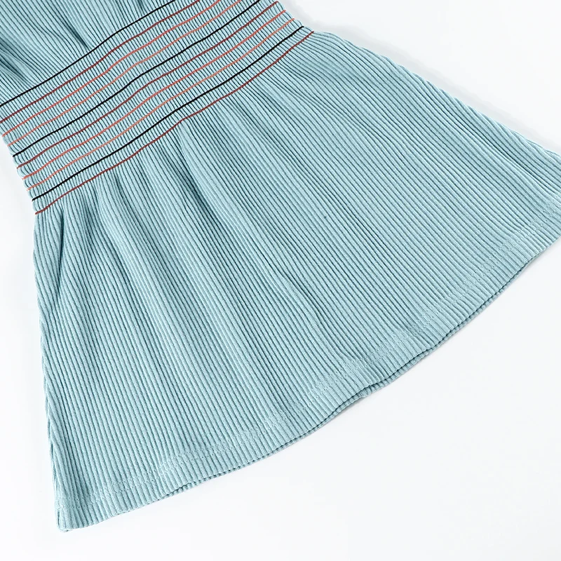 Vestido de algodón con cremallera oculta en la espalda para niña, ropa a juego para la familia, ropa de invierno - imagen 5